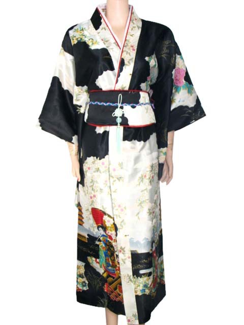 Bienvenido Morfeo-chan - ( Morfeo Holzeker)( +18) Free-Shipping-New-Black-Japanese-Women-s-Silk-Satin-Kimono-Evening-Dress-Yukata-Flowers-one-size