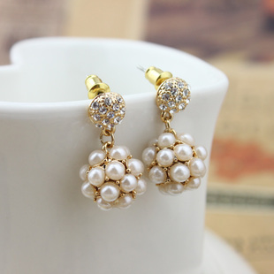 اكسوسورات رائعة Min-order-is-10-mix-order-exquisite-ladies-sparkling-sphere-earrings