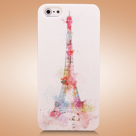 Leave A Message ! 2014-Cool-Pattern-8-style-Eiffel-Tower-retro-PC-hard-case-for-apple-iphone-5c-5s