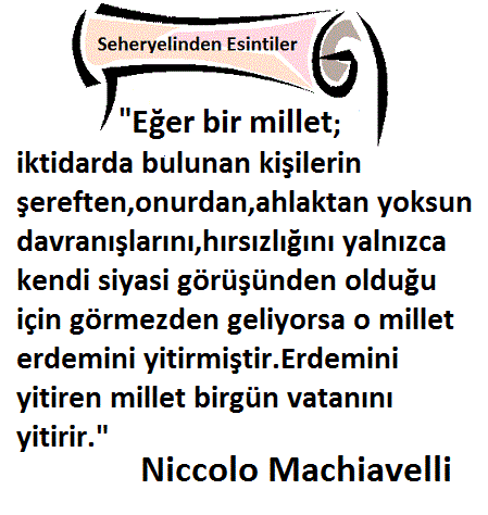 Erdemini yitiren bir millet, bir gün vatanını da yitirir D9f040136124