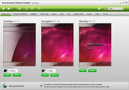 Sony Ericsson Themes Creator v4.00 9347200e2694