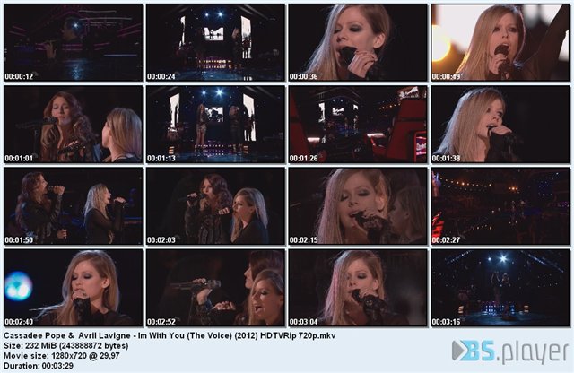 Cassadee Pope &  Avril Lavigne - Im With You (The Voice) (2012) HDTVRip 720p 3cc1dfd70de7