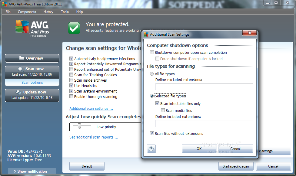 تحميل برنامج مكافحة الفايروسات الرهيب AVG Free Edition 2011 v10.0.1202 الاصدار الاخير روابط مباشرة AVG2011FreeEdition_04large