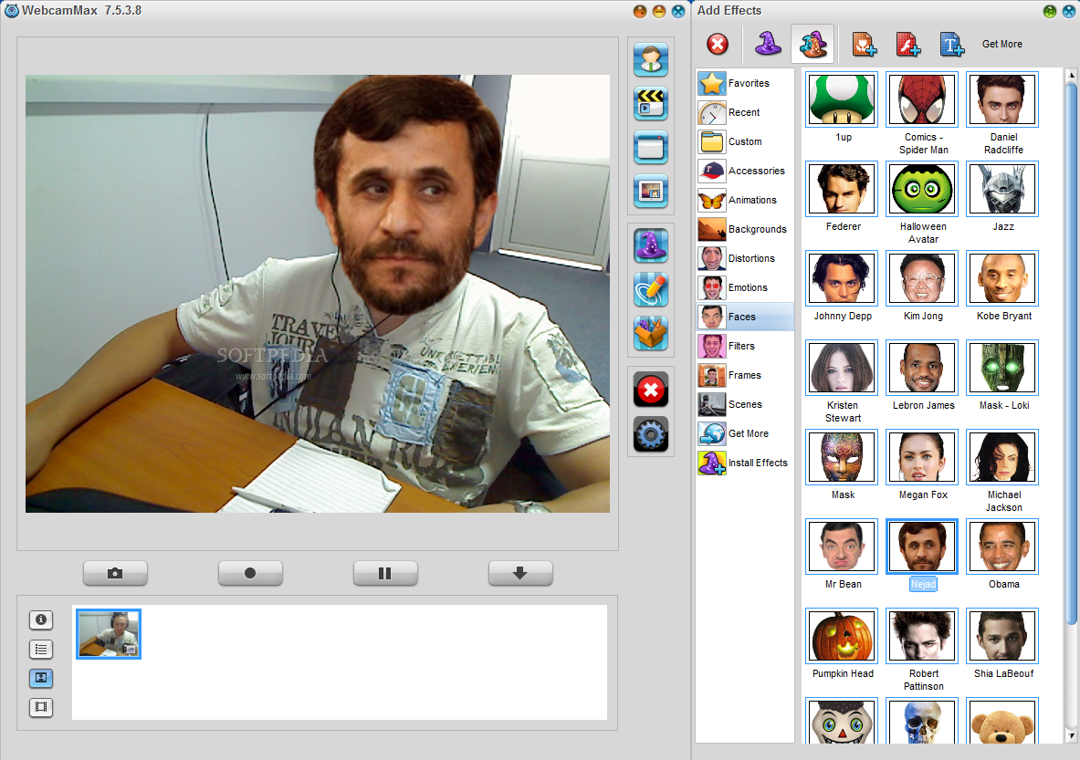 [Soft] WebcamMax 7.8.6.6 - Tạo hiệu ứng tuyệt đẹp cho webcam WebcamMax7.5_02large