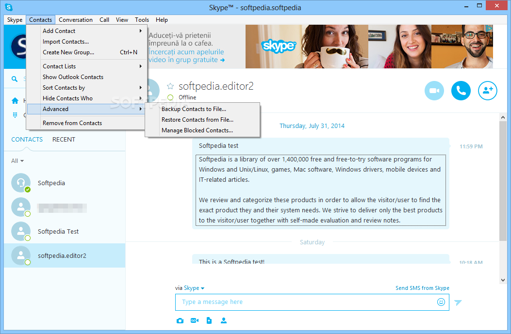 برنامج Skype 5.7.0.137 برنامج اسكاى بى للمحادثات الصوتية والصورية مع الاخرين اخر Skype_4