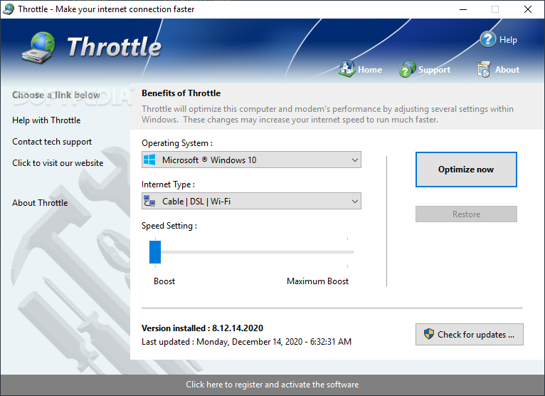 برنامج لتسريع اتصال الانترنت لحد 200%  Throttle_1