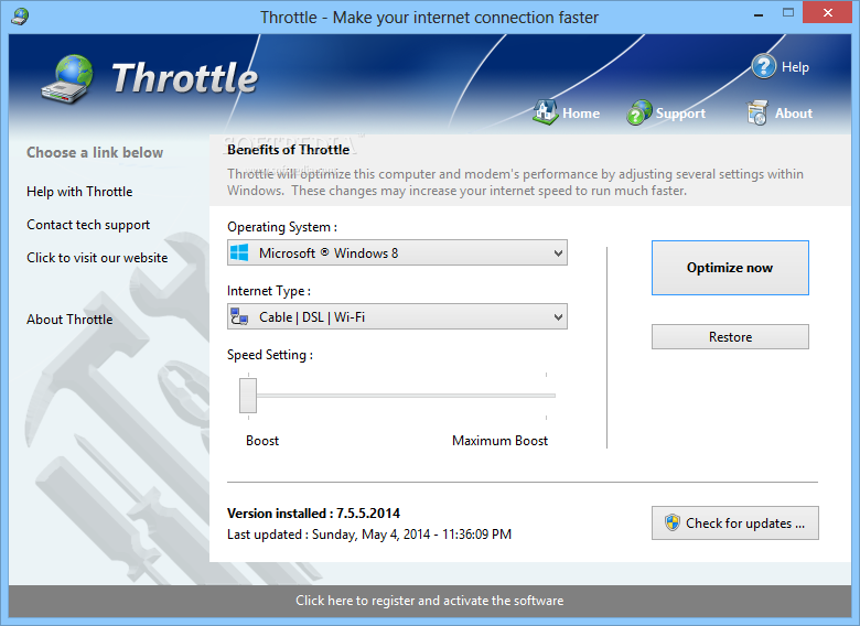 برنامج لتسريع اتصال الانترنت لحد 200%  Throttle_3