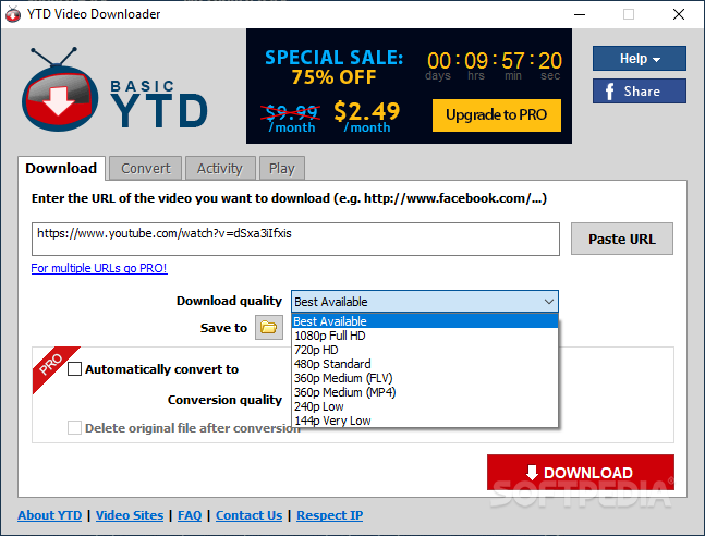 عملاق التحميل من اليوتيب : YouTube Video Downloader PRO 4.8.4 + C-r-a-c-k اخر اصدار YTD-Video-Downloader_1