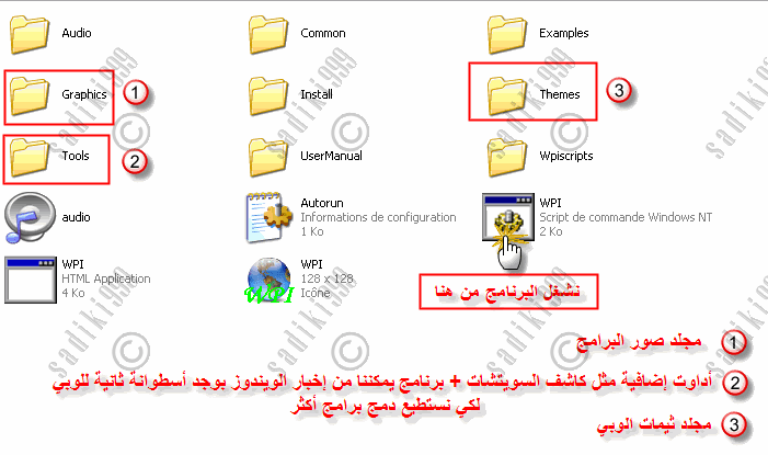 المرحلة 3-5 دمج البرامج بwpi 002