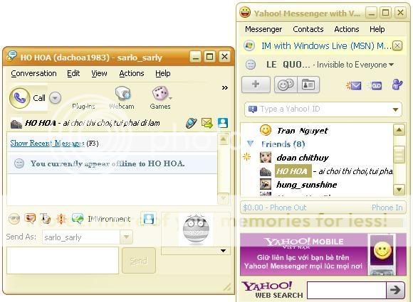 Đổi Skin cho Yahoo Messenger Bronze