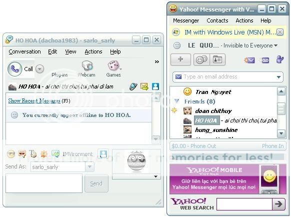 Đổi Skin cho Yahoo Messenger Gray