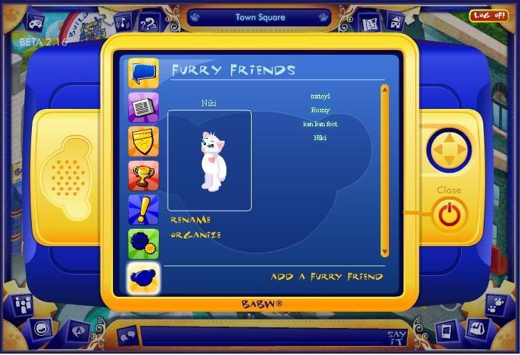 PDA Update - Furry Friends List NewPDAfeatures