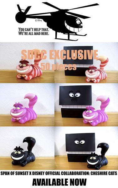 Cheshire cat vinyl toy 3cats