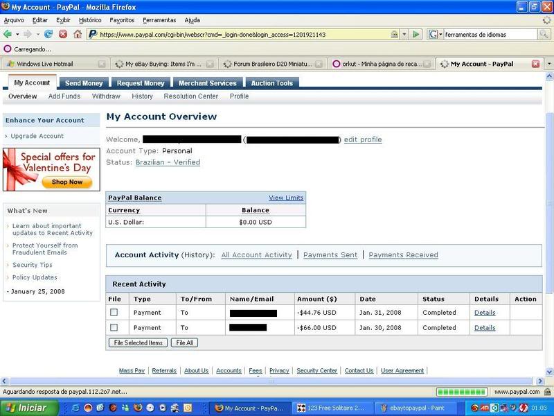 Tutorial: Comprando no Ebay com Paypal Paypal7