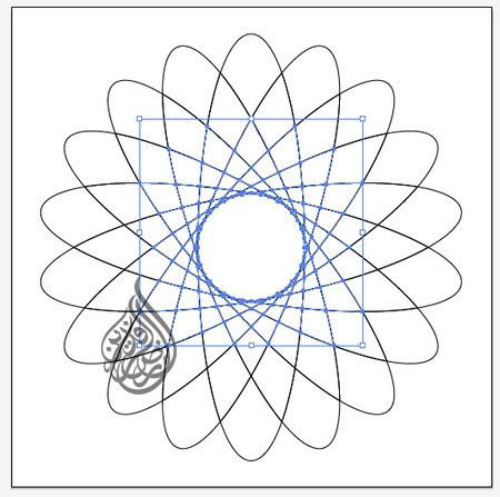 [ Illustrator ] درس ( 15 ) ::: رسم الشكل الهندسي للزهرة 12-5