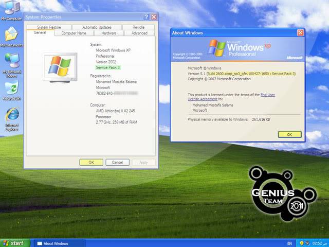 حصريا النسخة الرائعه ذات ثلاث وجهات باخر تحديث لشهر 12 Windows Xp Complete Pure 2011 Ad9cac