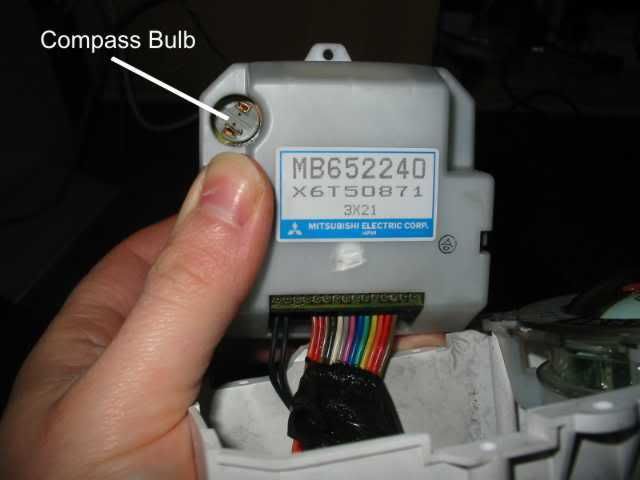 Instrument pod bulb replacement CompassRr