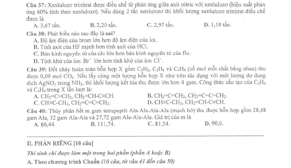 Đề Thi + Đáp Án Môn Hóa Học Đại Học Khối A Năm 2011 Sshot-8-6