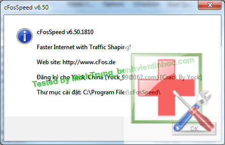 cFosspeed V6.5 - Tăng tốc mạng một cách hiệu quả CfosSpeed