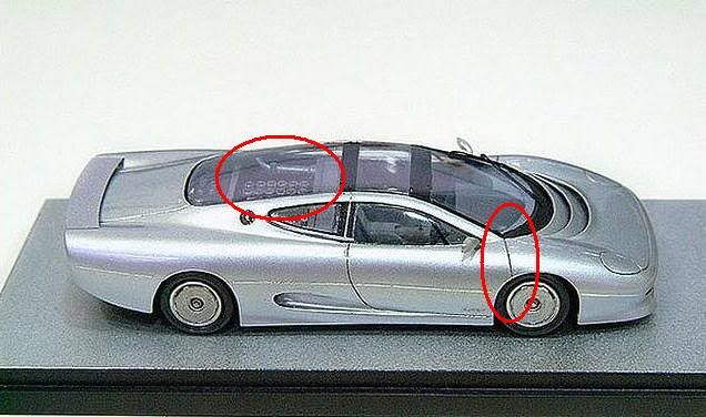 JAGUAR XJ220 - Detail Cars 1/43 Dibujo-1