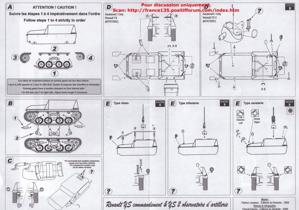 Renault YS2 d'observation d'artillerie. Minitracks, ref 72002. 1/72. Kit résine. MinitracksYSVOAREF7200211