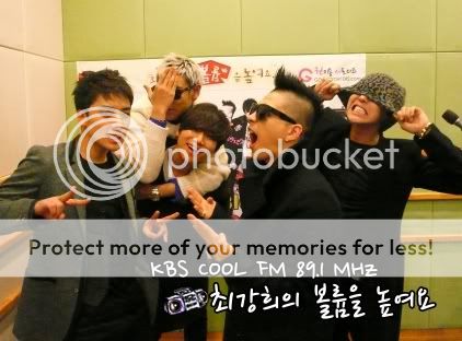 bigbang - [Pics] Fotos Oficiales de BIGBANG en KBS Cool FM『Choi Kang-hee’s Volume Up』 BBckh20110318_03