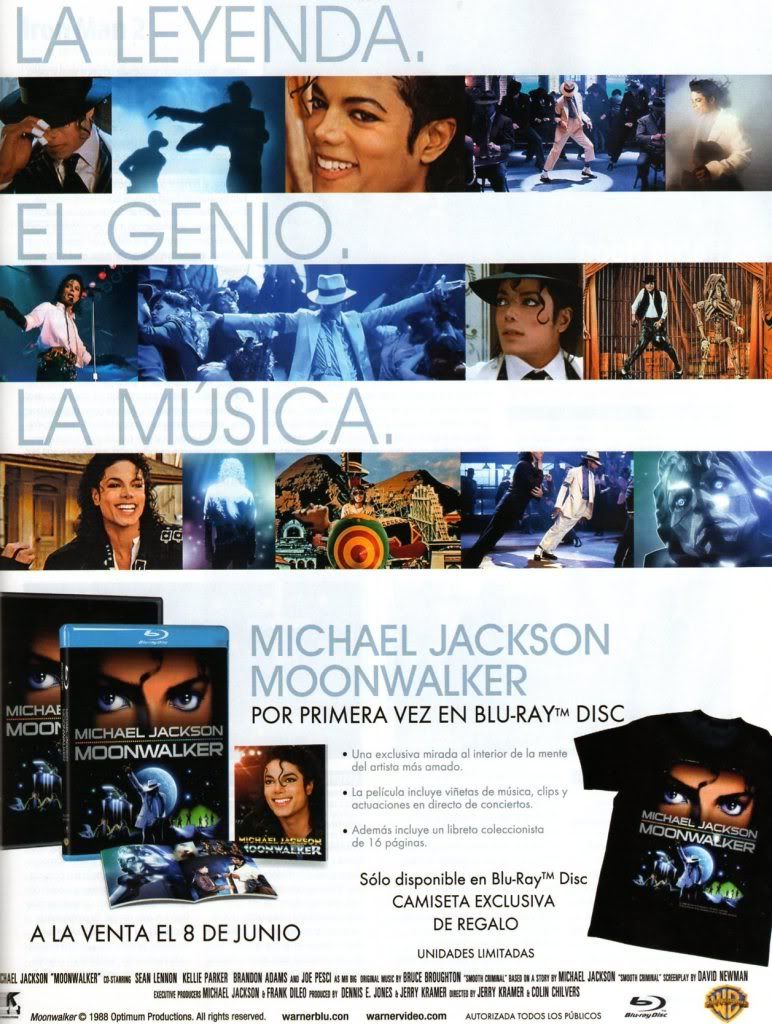 "Moonwalker" a la venta en Blue Ray & Dvd (CAMISETA DE REGALO) Txt006