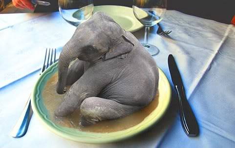 elephant. nomnomnom. Eat_the_elephant-cute