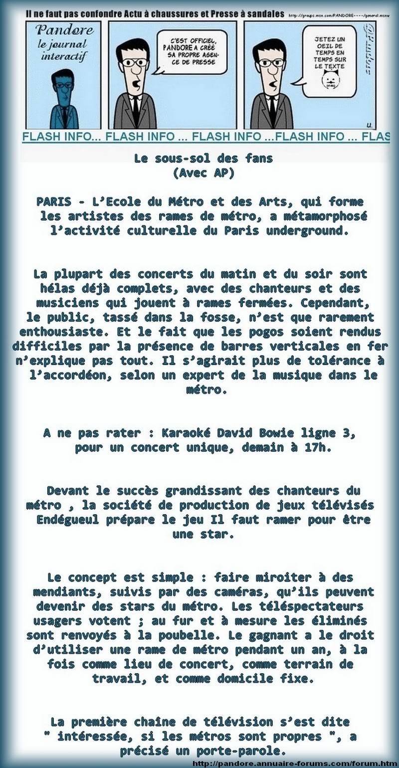 star ac et métro sous-sol des fans - info fausse de pandore 4-50