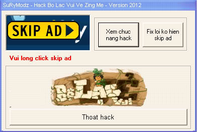 Hack bo lac vui ve, hack bo lac vui ve zing me, hack vang bo lac vui ve, hack nang luong Modz-bl