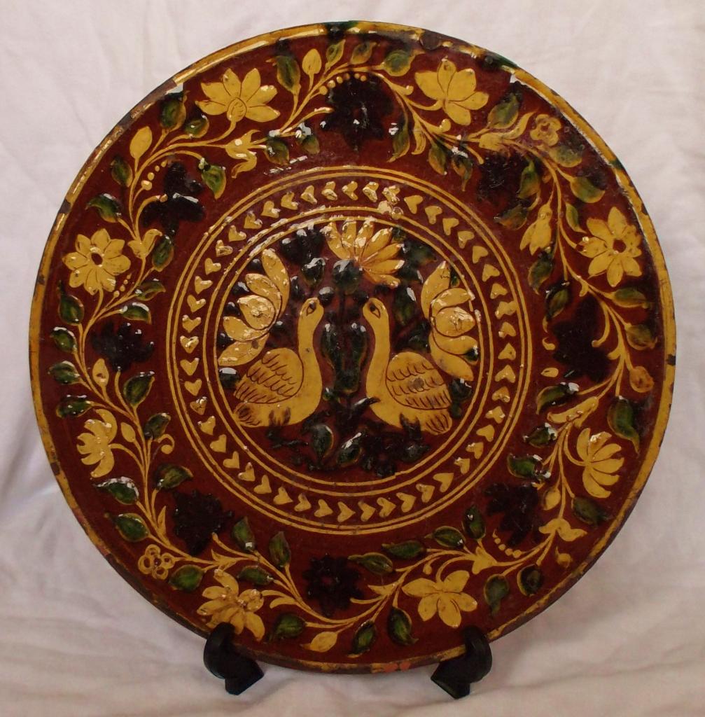 bombay - Islamic Charger Plate - Bombay School of Art Pottery Vase, India DSCF1082_zps9ece1ab4