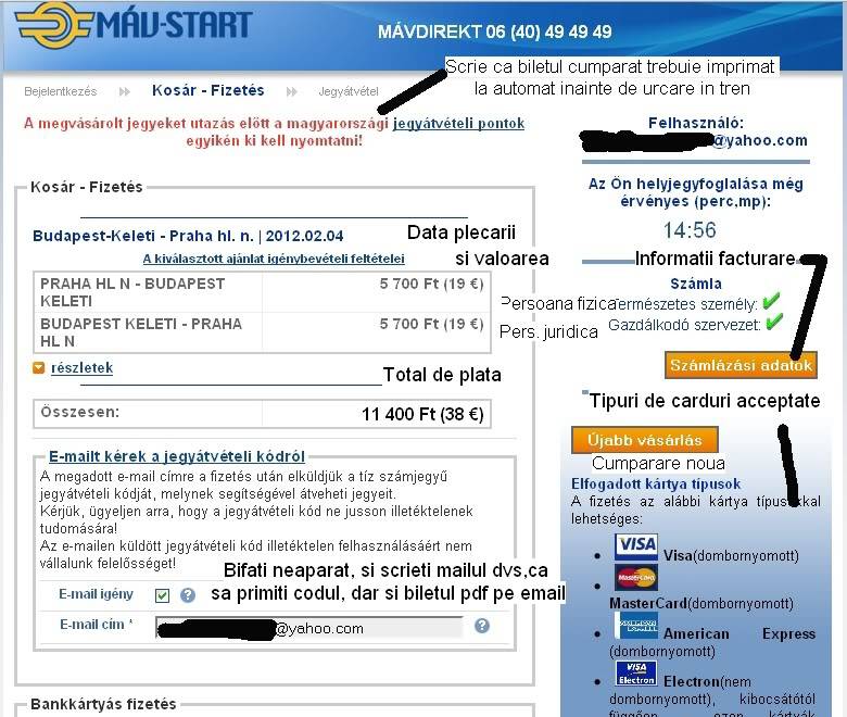 Tutorial de cumparat bilet international MAV de pe net 7-1