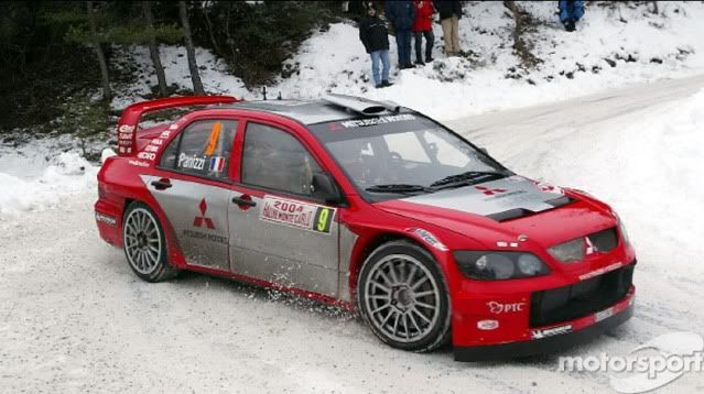 Mitsubishi Lancer WRC04. Ixo-Altaya. Juanh Racing Team 187 Dibujoy