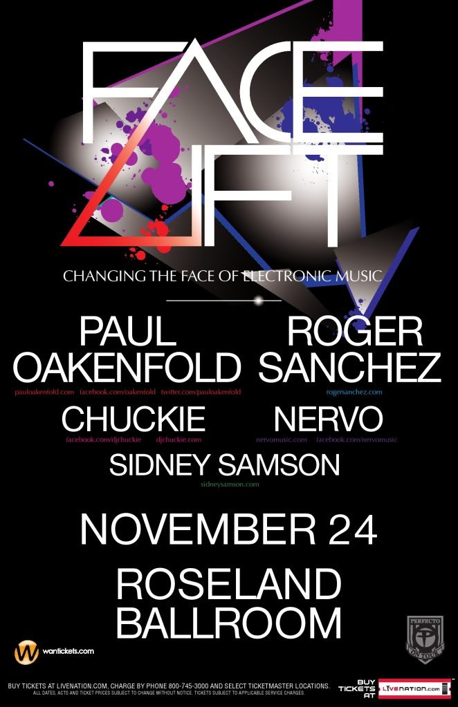 11/24 - FACE LIFT: Paul Oakenfold / Roger Sanchez - Roseland Ballroom, NYC PaulOakenfold