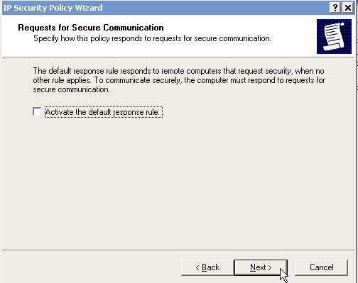 Có thể dùng IPSEC trên Windows 2000/XP/2003 để ngăn chặn Ping packets Image020