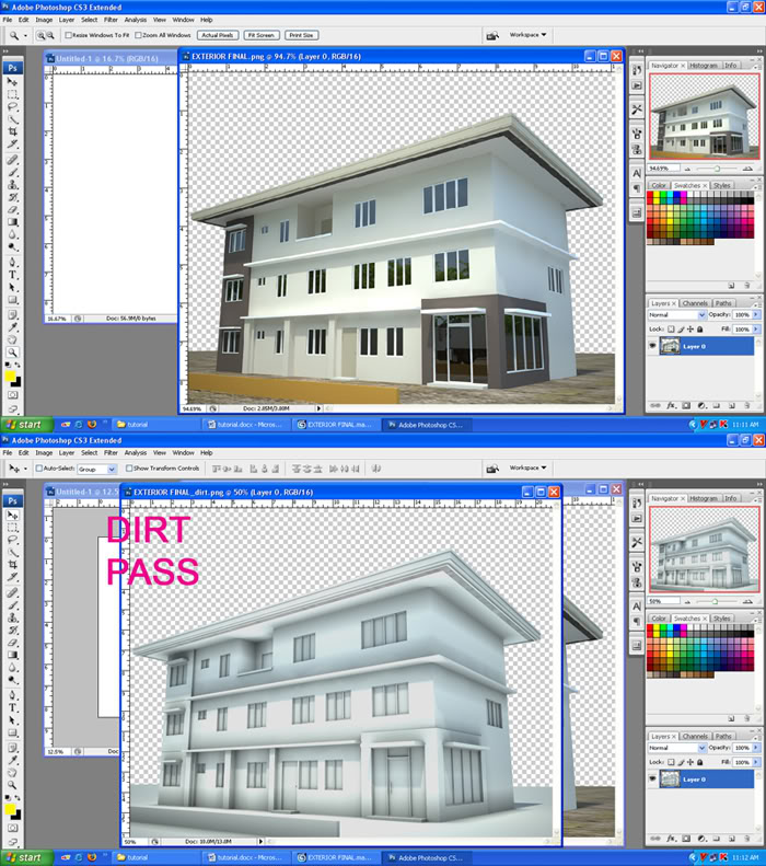 simple office bldg._Photomatch_(w/ konting tutorial) M