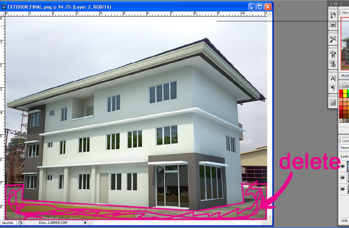 simple office bldg._Photomatch_(w/ konting tutorial) O