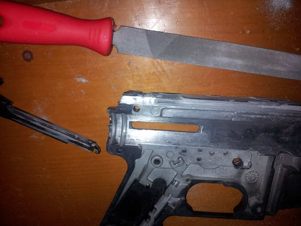 FINALLY started for the charging handle lmfao 20120527_213556