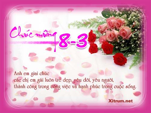 Chào mừng ngày 8-3 ^-^ !!! 8-3