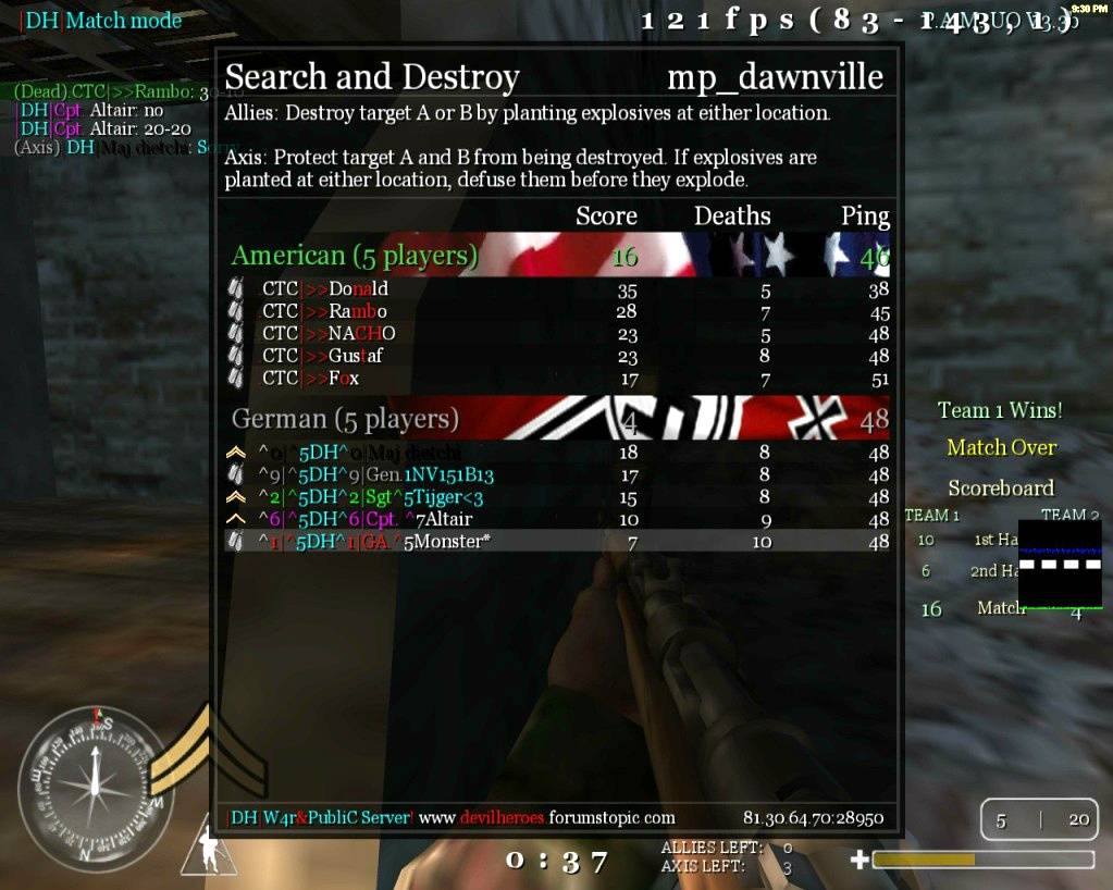 |DH| vs CTC| [Loss] :(  Coduomp-20110908-213033