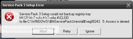 Service Pack 3 Installation problem 2