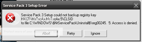 Service Pack 3 Installation problem 4