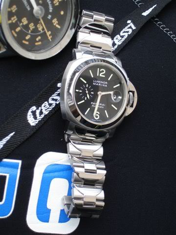 PANERAI ADAPTER UN BRACELET ACIER SUR PAM HISTORIQUE Photo1472