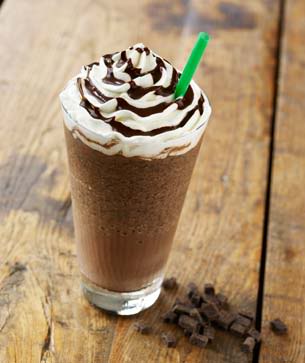 Menú DoubleChocolatyChipFrappuccino