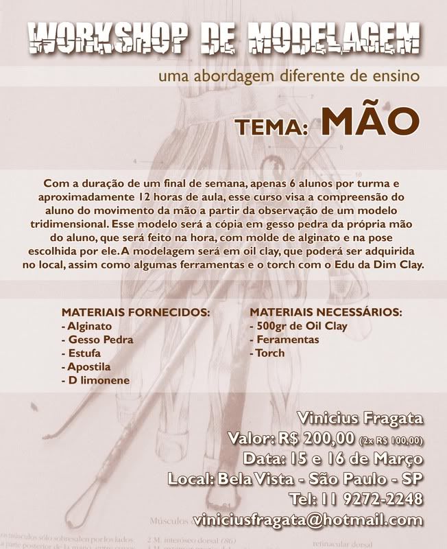 Workshop de Modelagem - Mãos Cursoscopy