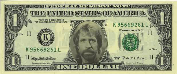 Notafilia y Chuck Norris ChuckNorrisDollar