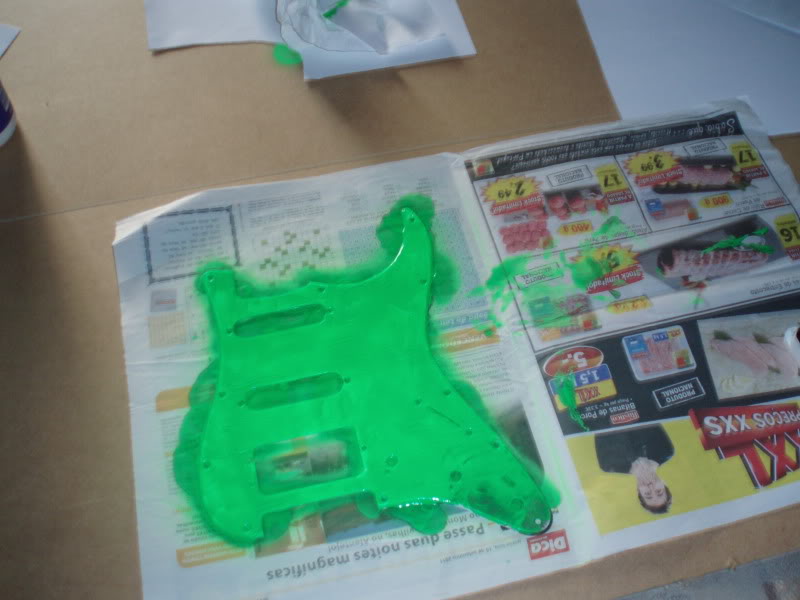 Projecto-Pintura da Pickguard+Shielding P1010257