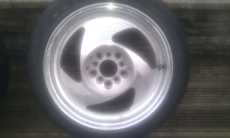 Rare Enkei Big End, polished three spokes + tyres IMAG0355