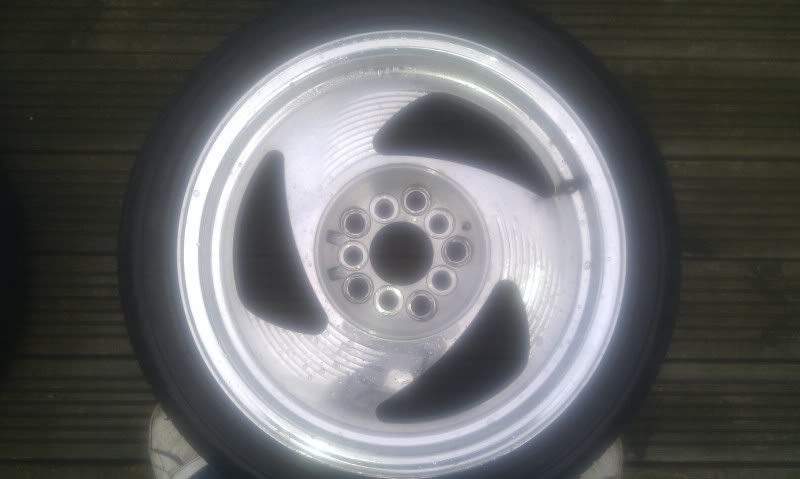 Rare Enkei Big End, polished three spokes + tyres IMAG0356