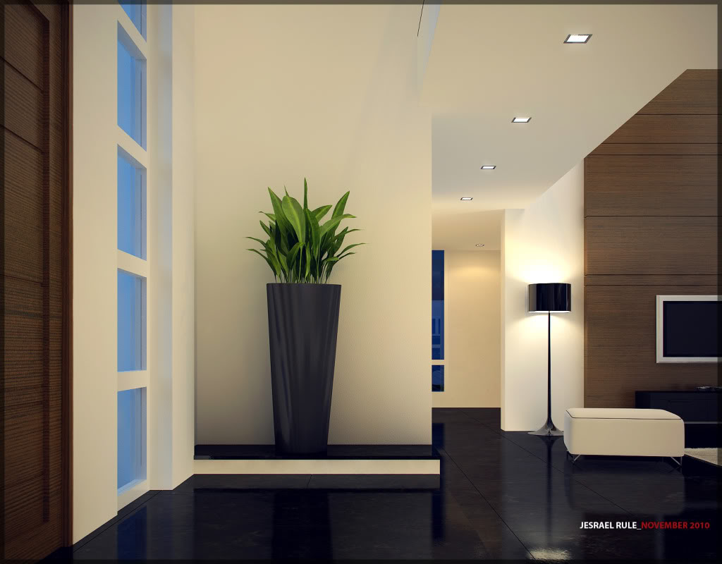 Modern house Modern_big_interior_night4_final